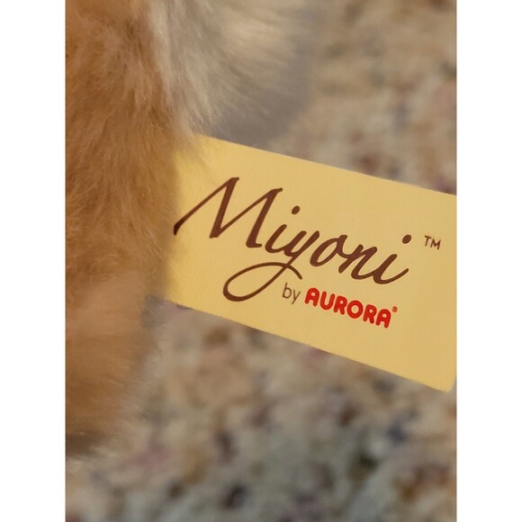 NWT Miyoni by Aurora Lop-Eared Cotton Tailed Bunny Rabbit Plush Stuffed Animal 5 - Picture 8 of 10